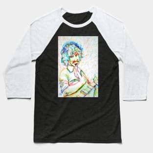 FRANK ZAPPA watercolor and ink portrait.1 Baseball T-Shirt